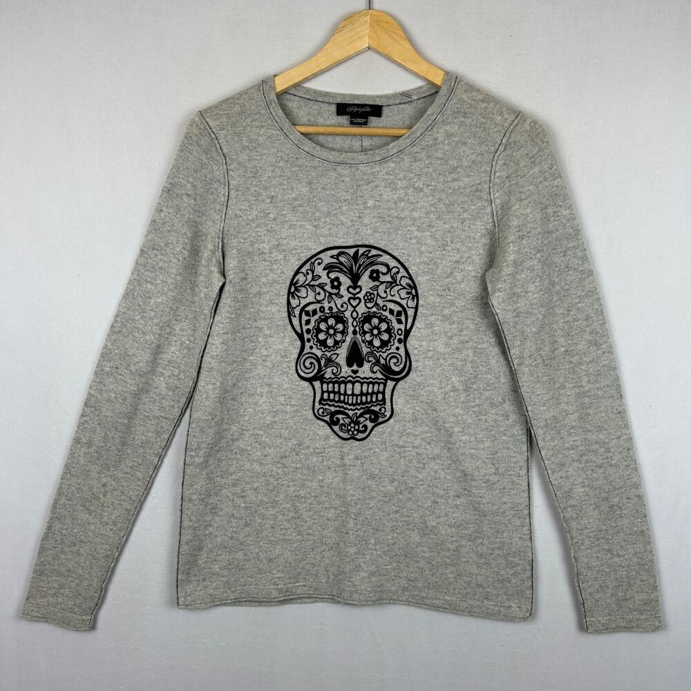 Christopher Fischer Skull Sweater 100% Cashmere Women's Size S